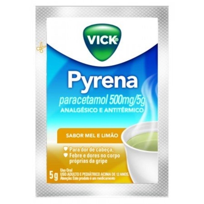 Vick pyrena box 500mg env 5un mel-limao