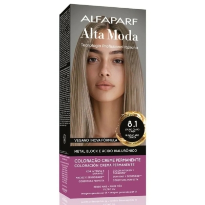 Tintura Alta Moda 8.1 - Louro Claro Cinza 150g