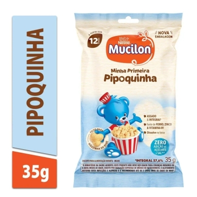 Snack Nestlé Mucilon Minha Primeira Pipoquinha Pacote 35g
