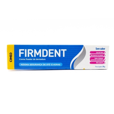 Creme Fixador de Dentadura Firmdent Sem Sabor 20g Cimed