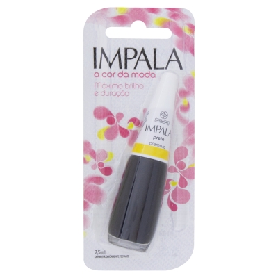 Esmalte Impala A Cor Da Moda Cremoso Preto 7,5ml