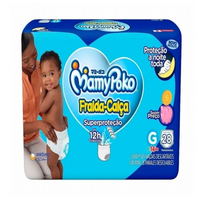 Fralda Mamypoko Calca Jumbo(Nova) G 28 Unidades