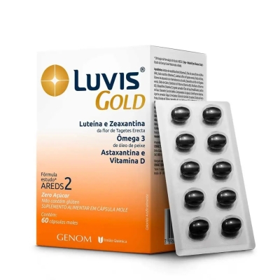 Polivitamínico Luvis Gold para Visão 60 Cápsulas