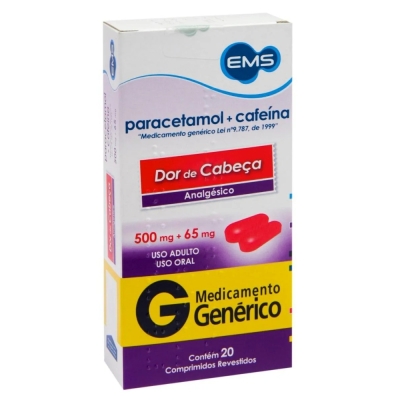 Paracetamol+cafeina 20cpr gene ems