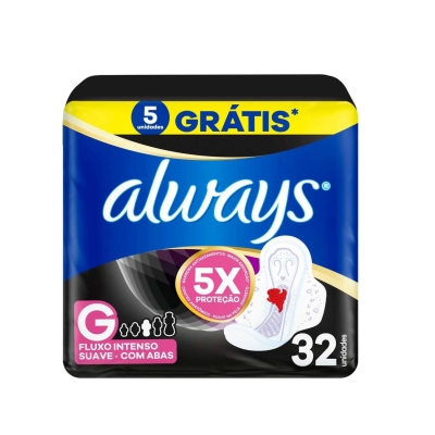 Absorvente Always Noite Ultra Suave com Abas 32 Unidades