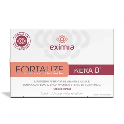 Suplemento Vitamínico Exímia Fortalize Kera D 30 Comprimidos