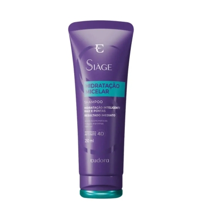 Shampoo Eudora Si&agrave;ge Hidratação Micelar 250ml