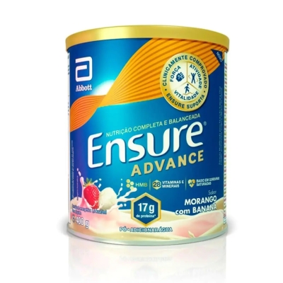 Suplemento Alimentar Ensure Advance Sabor Morango com Banana 400g