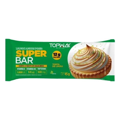 Barra de Proteína Topway Super Bar Torta de Limão 45g