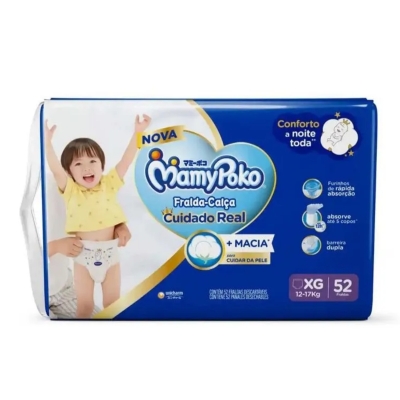 Fralda Mamypoko Calca Hiper Mega XG 52 Unidades