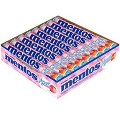 Mentos drops mastigavel 38g morango