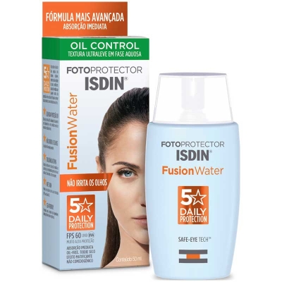 Protetor Solar Facial Isdin Fusion Water FPS 60 50ml
