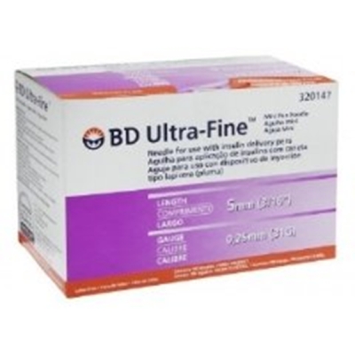 Agulha bd ultrafine caneta 5mm