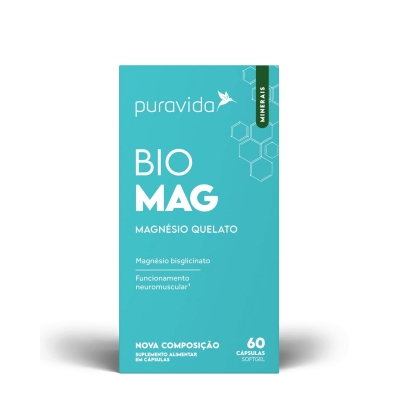 Suplemento Alimentar Puravida Bio Mag 60 Cápsulas