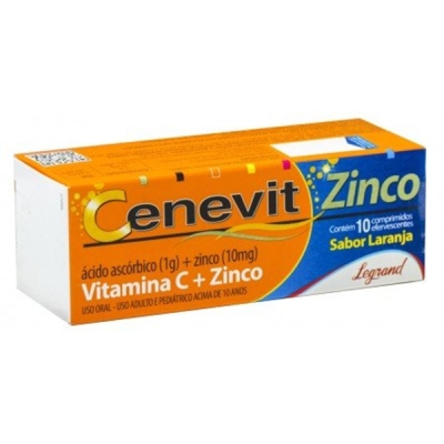 Cenevit zinco 1gr 10 cpr eferv legrand