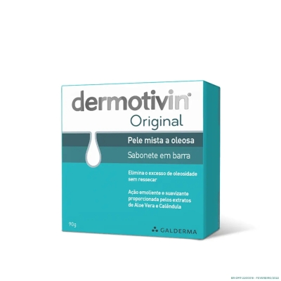 Sabonete Facial em Barra Dermotivin Original Pele Mista a Oleosa 90g