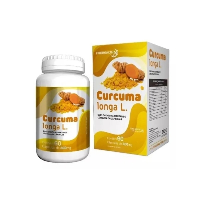 Suplemento Alimentar Curcuma Longa L. Forhealth Ação Anti-inflamatória 60 Cápsulas