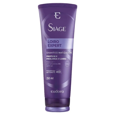 Shampoo Eudora Si&agrave;ge Loiro Expert Matizador 250ml