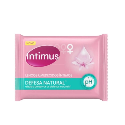 Lenços Umedecidos Intimus Defesas Naturais Com 16 unidades