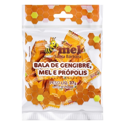 Bala Santa Bárbara Própolis e Mel 37g