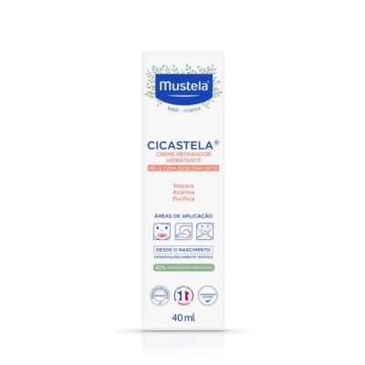 Creme Reparador Hidratante Mustela Bebê Cicastela Pele Sensibilizada 40ml