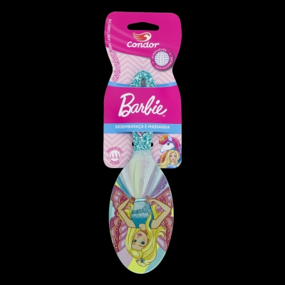 Escova de Cabelo Condor Barbie Oval 
