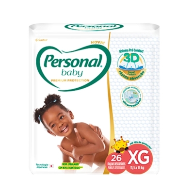 Fralda Personal Baby Premium Protection XG 26 Unidades