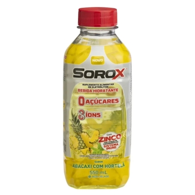 Isotônico Sorox Abacaxi com Hortelã 550ml