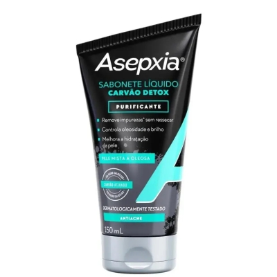 Asepxia Carvão Detox Purificante 150ml