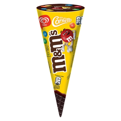 Sorvete M&MS Kibon Cornetto 62g