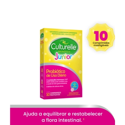 Probiótico Culturelle Junior com 10 Comprimidos