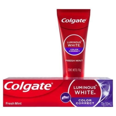 Creme Dental Colgate Luminous White Color Correct Fresh Mint 70g
