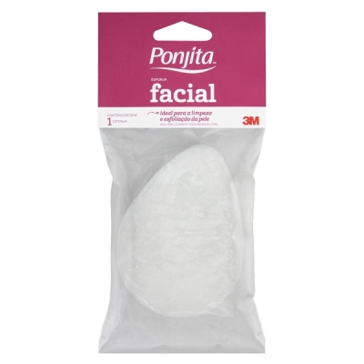 Esponja ponjita facial suave branca 