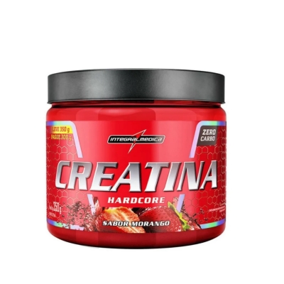 Creatina Integralmedica Hardcore Sabor Morango 350g