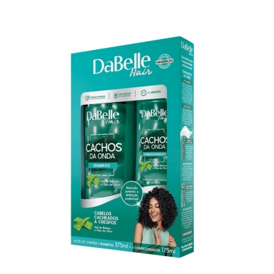 Kit DaBelle Cachos Da Onda Shampoo 375ml E Condicionador 175ml