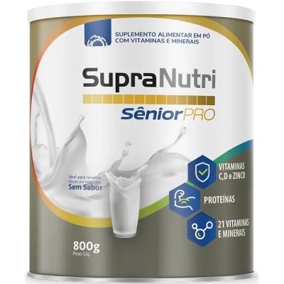Suplemeto Alimentar SupraNutri Sênior Pro Sem Sabor 800g