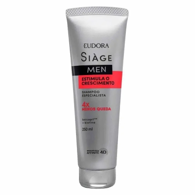 Shampoo Eudora Si&agrave;ge Men Especialista Estimula o Crescimento 250ml