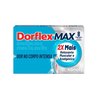 Dorflex Max Analgésico e Relaxante Muscular 8 Comprimidos