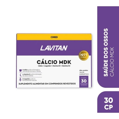 Lavitan Cálcio Mdk 30 Comprimidos 