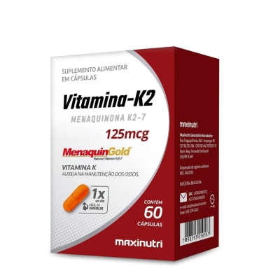 Vitamina k2 125mcg 60 cps maxinutri