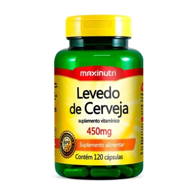 Polivitamínico Levedo de Cerveja 450mg 120 Cápsulas - Maxinutri