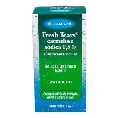 Colírio Fresh Tears Carmelose Sódica 0,5% Solução Oftálmica 15ml