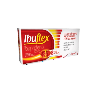 Ibuflex 400mg 8 cps gel legrand