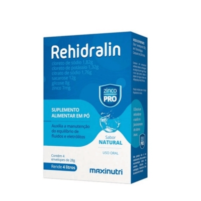 Rehidralin 4 Envelopes 28g Natural Maxinutri