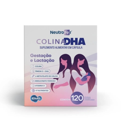 Neutrofer Colina DHA para Gestantes 120 Cápsulas