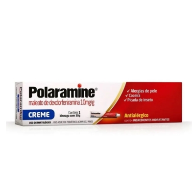 Polaramine Maleato de Dexclorfeniramina 10mg/g Creme Dermatológico 30g