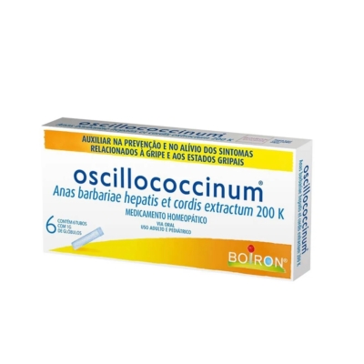 Oscillococcinum 200k Anas Barbariae Hepatis Et Cordis Extractum 200k 6 Tubos de 1g cada