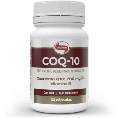 Suplemento Alimentar Coq-10 Vitafor - Coenzima Q10 + Vitamina e - 30 Cápsulas