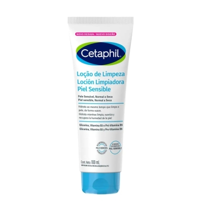 Cetaphil Loção de Limpeza Facial Pele Sensível, Normal a Seca 100ml