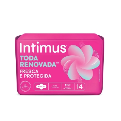 Absorvente Intimus Toda Renovada Dia Suave Com Abas 14 unidades